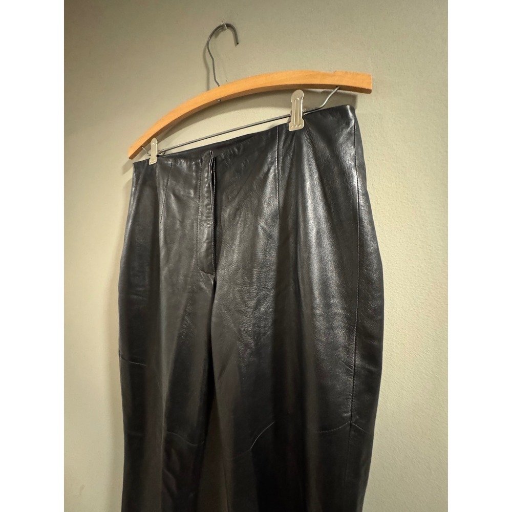 Wilsons Leather Pelle Studio Pants Bootcut Size 6 Black Women's - Picture 2 of 8